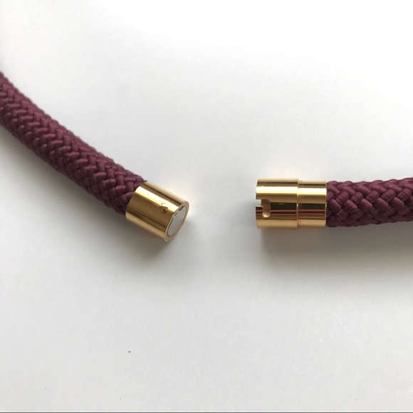 Burgundy long rope necklace multiple ways to wear - Picture 9 of 15